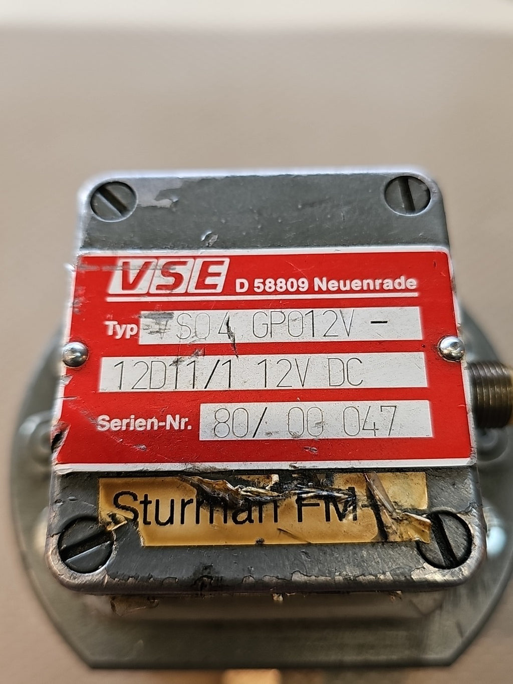 VSE VS04GPO12V Rotary Flow Transmitter Japan Flow Controls  