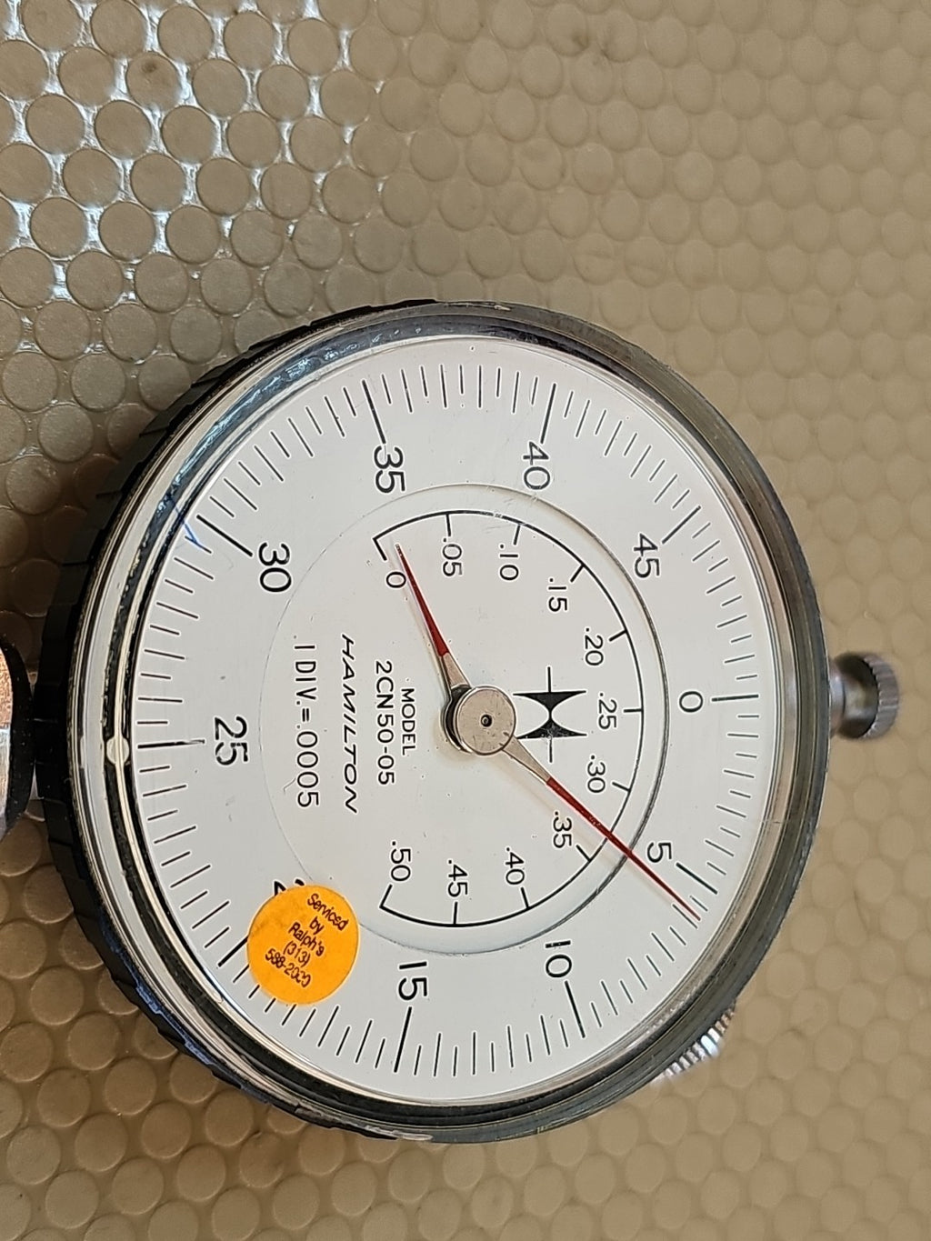 HAMILTON DIAL GAGE  MODEL 2CN50-05 - 1 DIV.=.0005