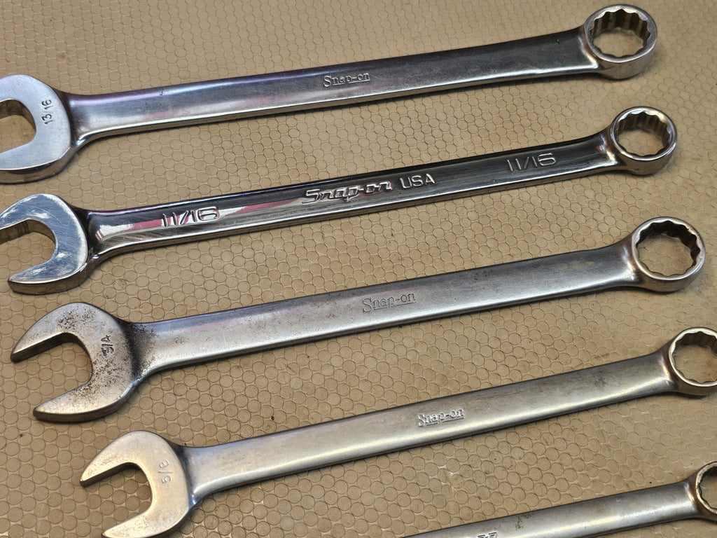 Snap-on OSH707B 12 Point Combination Wrench Set 7-Piece 3/8"-13/16"