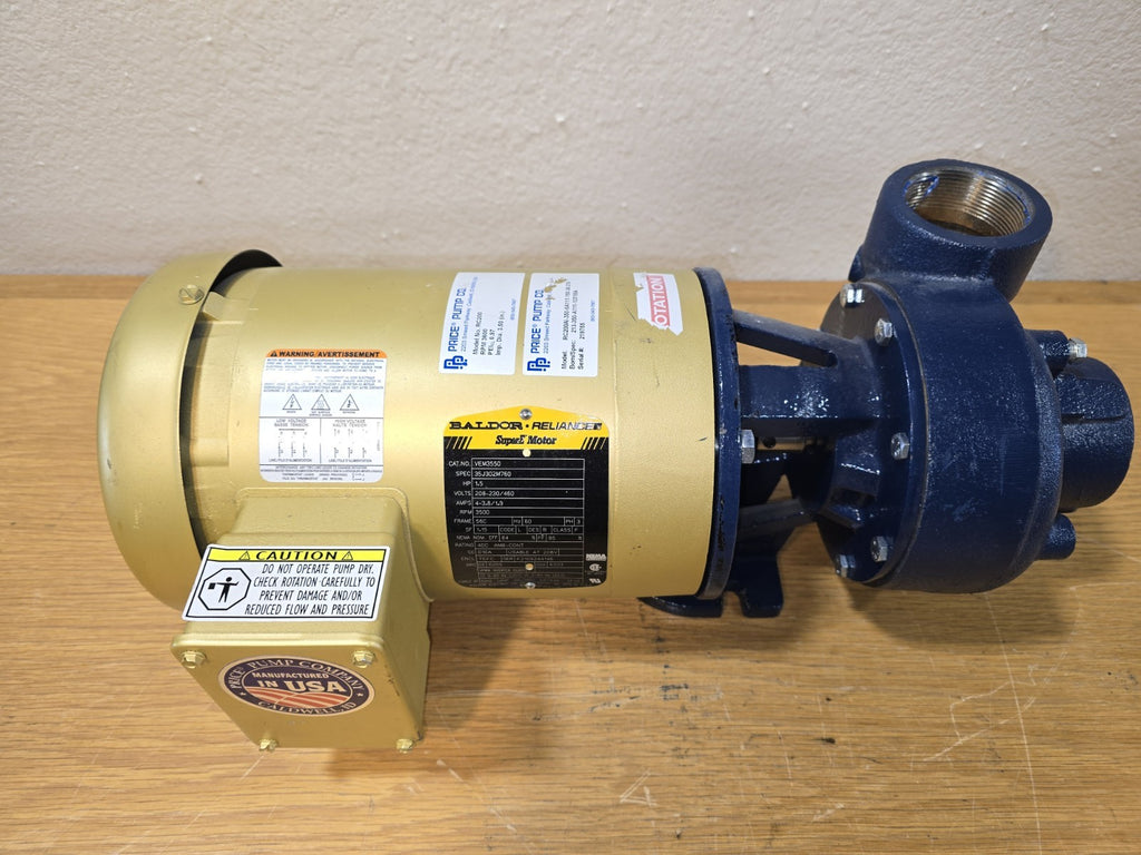 Price Pump RC200 Centrifugal Pump Baldor SuperE 1.5HP Motor  AI-350-6A111 
