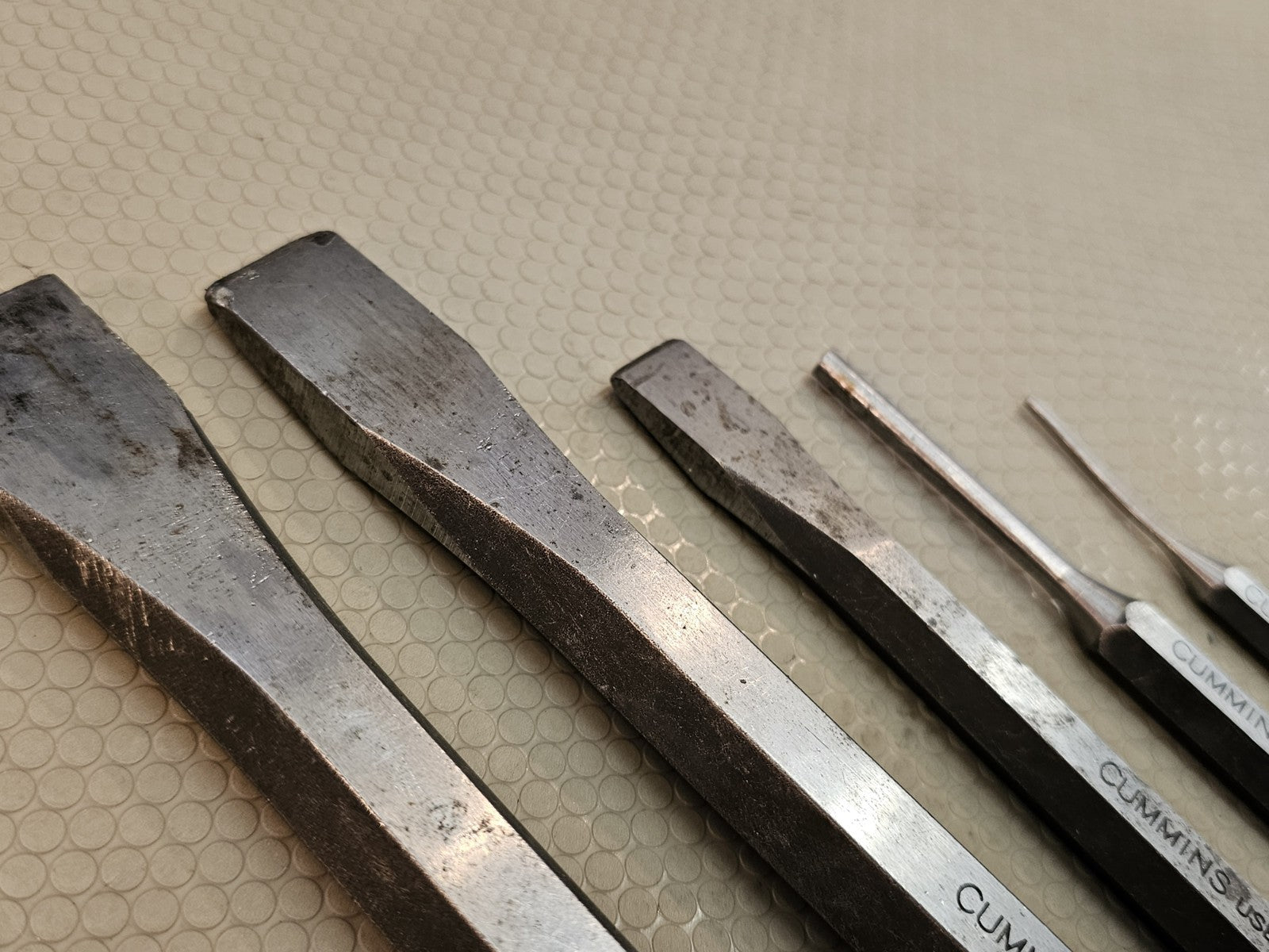 5 pc Cummins Chisel Punch Set USA like Snap *RARE*
