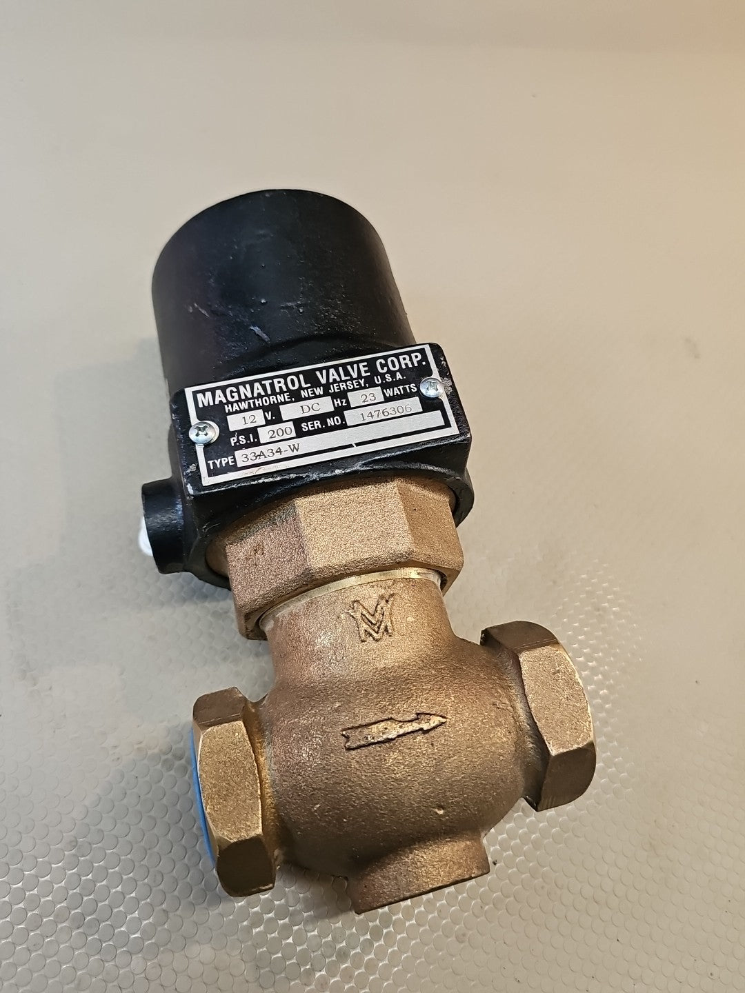 Magnatrol Valve 33A34-W 120V Valve 200 psi 1" inch