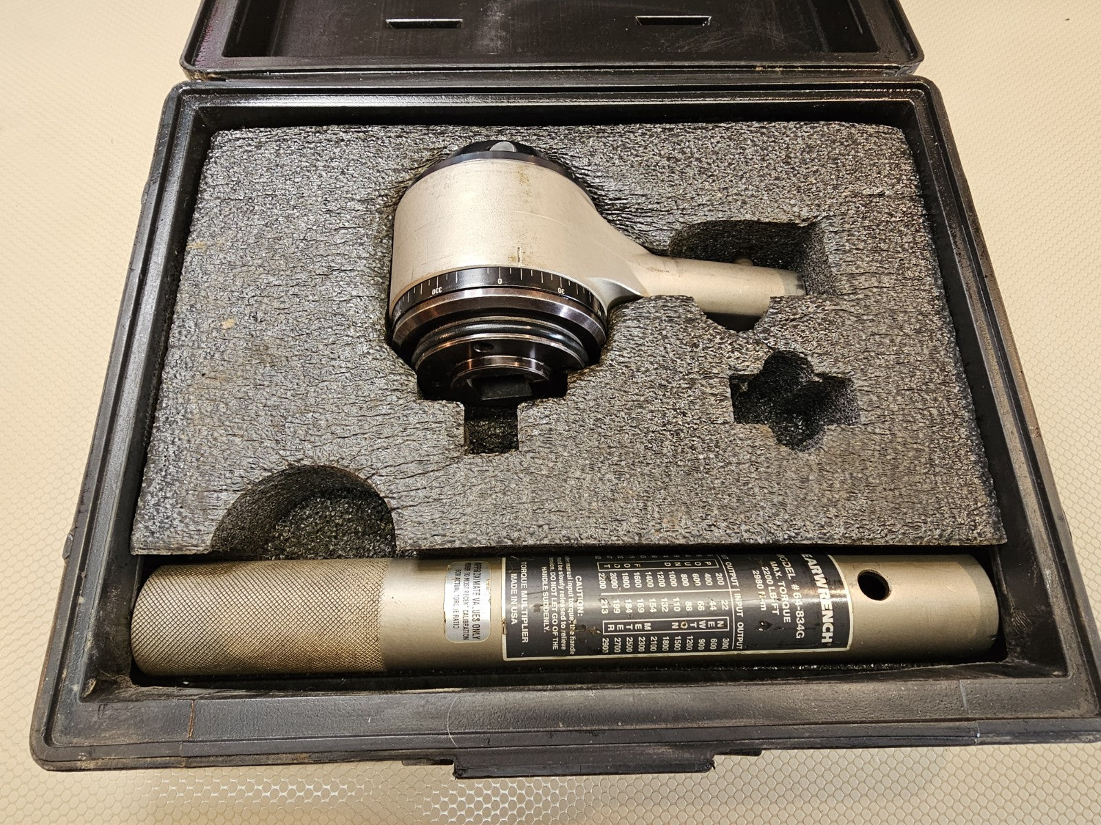 GEARWRENCH 64-834G 2,200 Foot Pound Torque Multiplier Made In USA