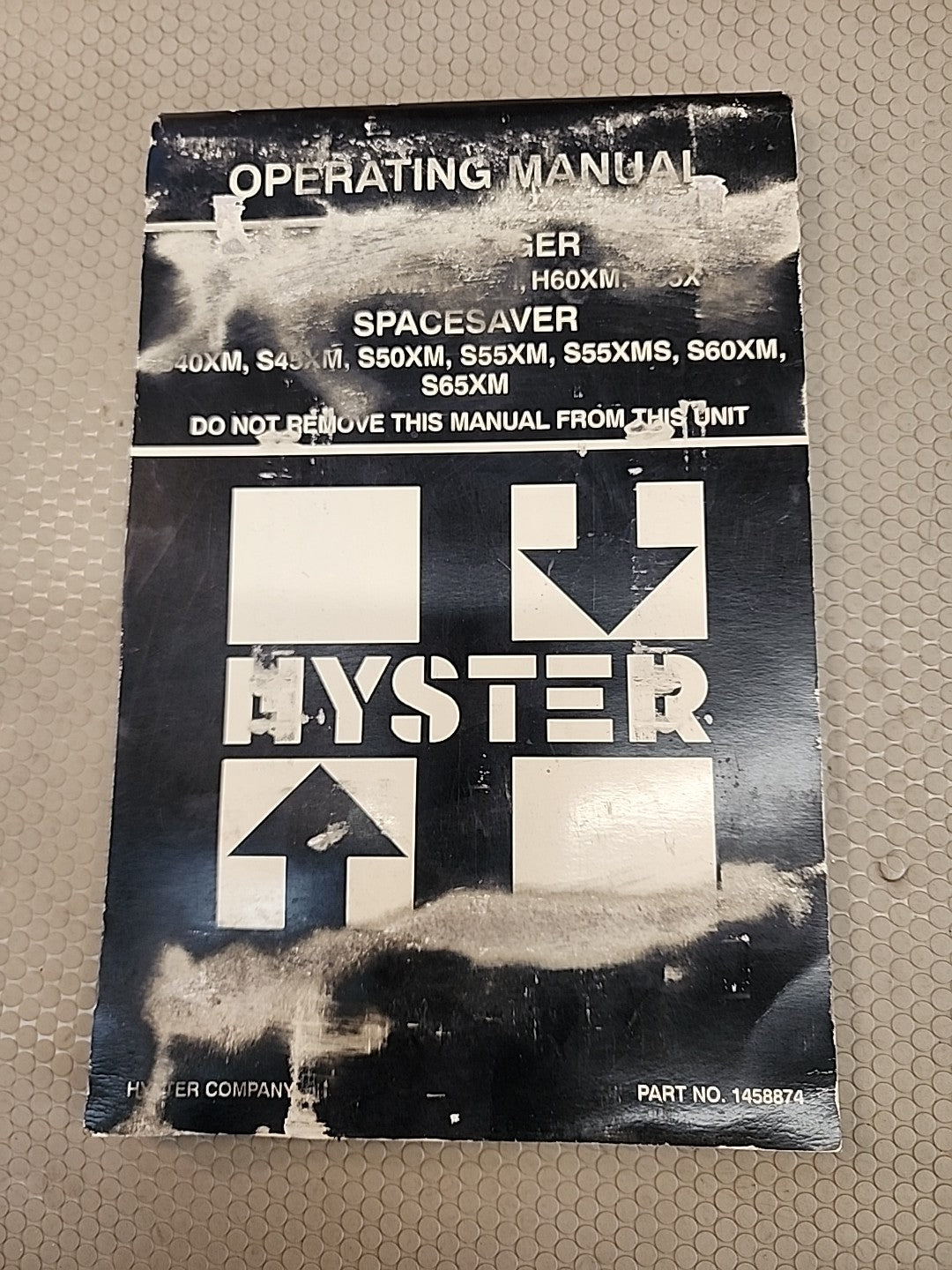 Hyster Operating Manual Challenger/Spacesaver Part  Number 1458874