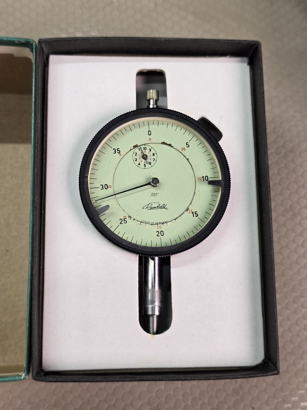Rambold .001" Graduation Dial Indicator Precision Measuring Tool Germany Vintage