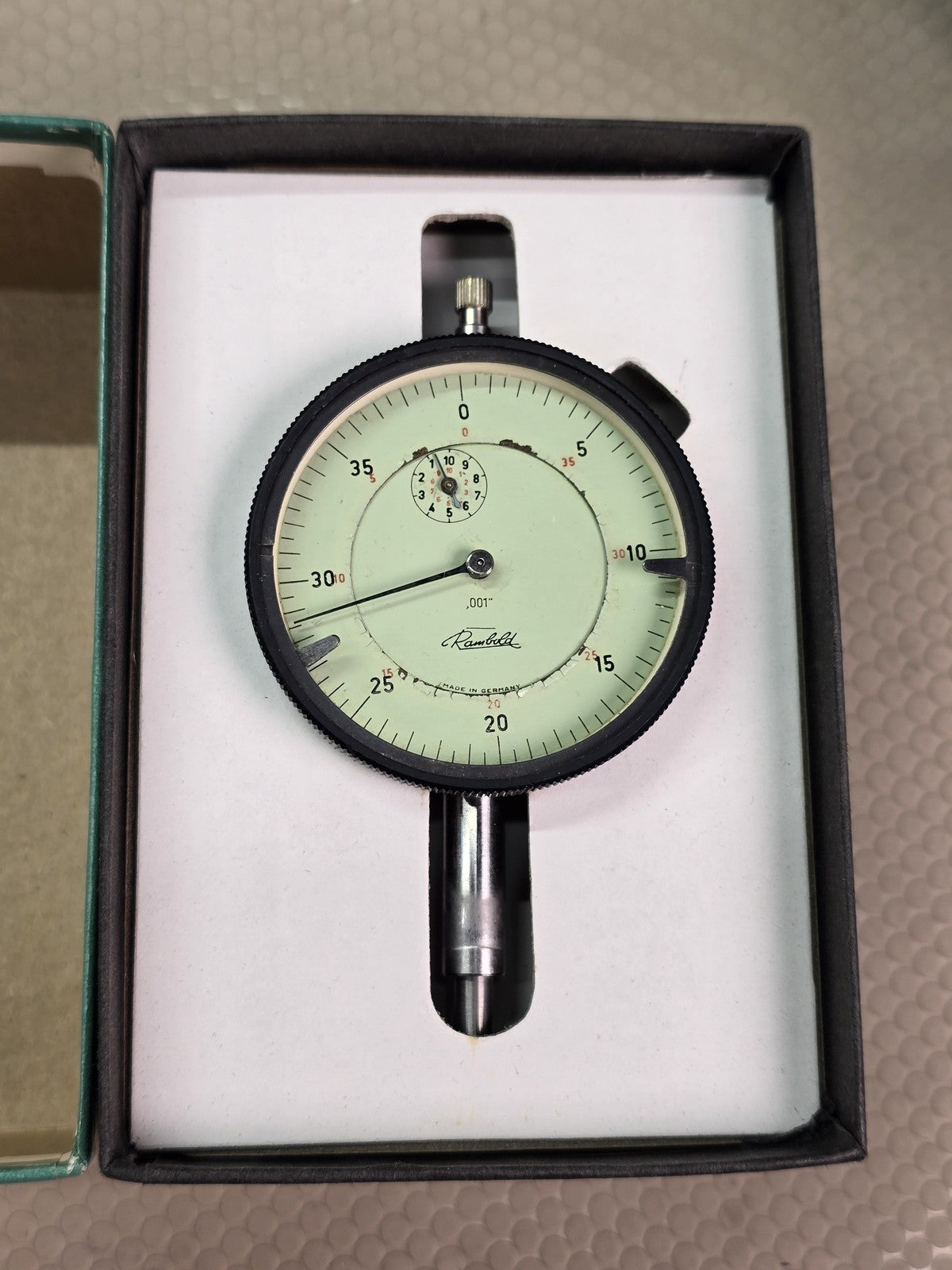 Rambold .001" Graduation Dial Indicator Precision Measuring Tool Germany Vintage