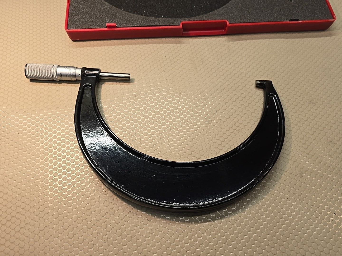 Starrett T436.1XFL-6 Outside Micrometer, Friction Thimble Lock Nut Carbide MINTY
