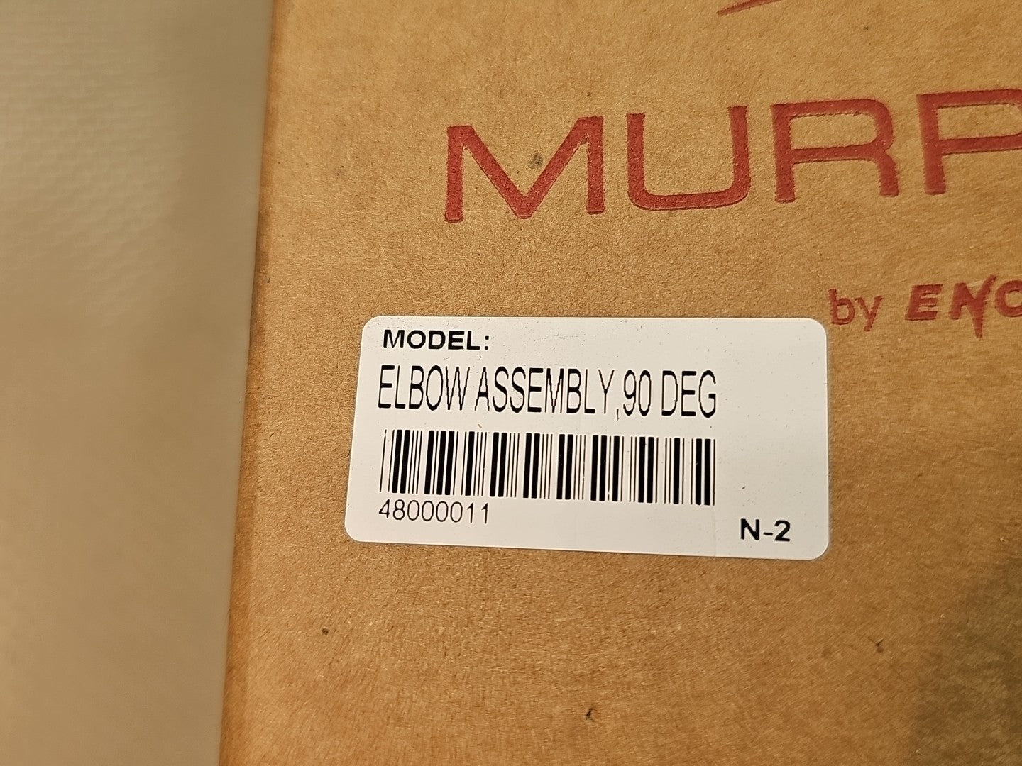MURPHY BY ENOVATION CONTROLS, ELBOW ASSEMBLY, 90 DEG, 48000011