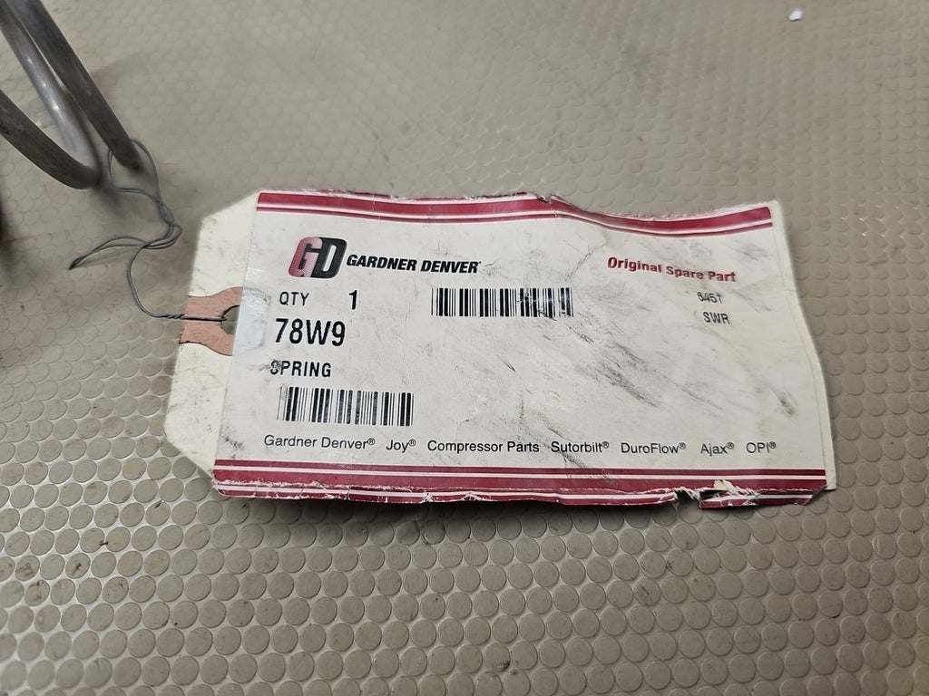 Gardner Denver Spring Replacement 78W9 Compressor SPRING 3.075OD X 11.8 OEM NEW 