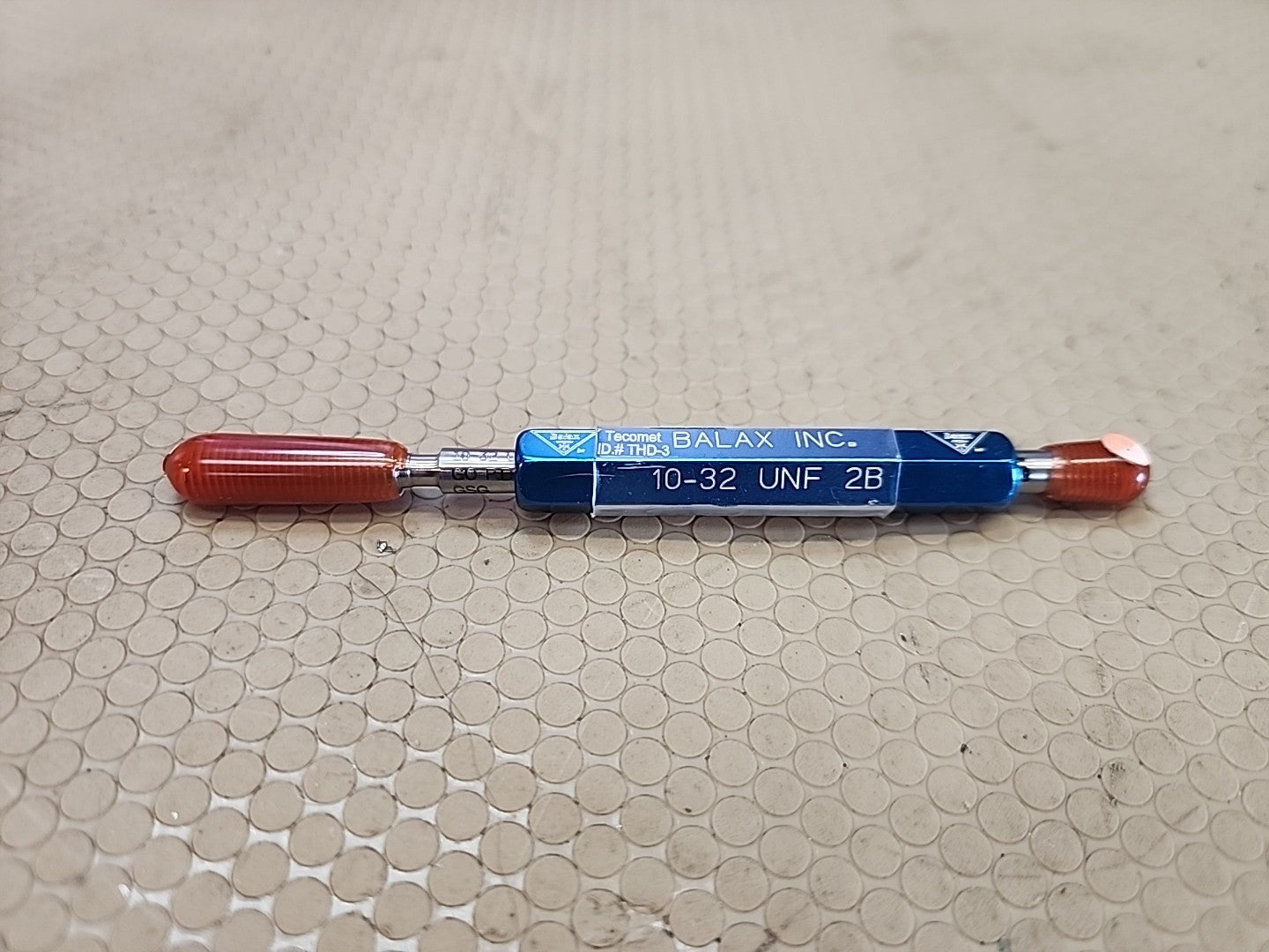 Balax 10-32UNF Go.1697/No Go .1736 Double End Thread Plug Gage Class Fit 2B 