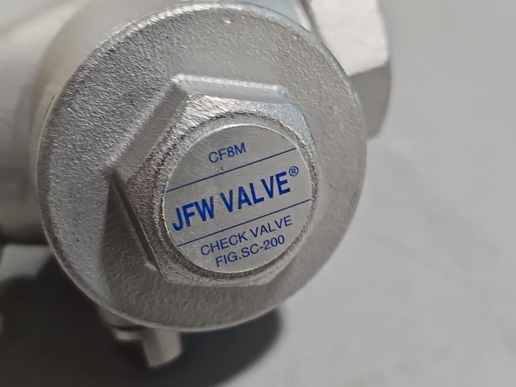 JFW Valve Fig. SC-200 Check Valve CF8M 3/4" NPT