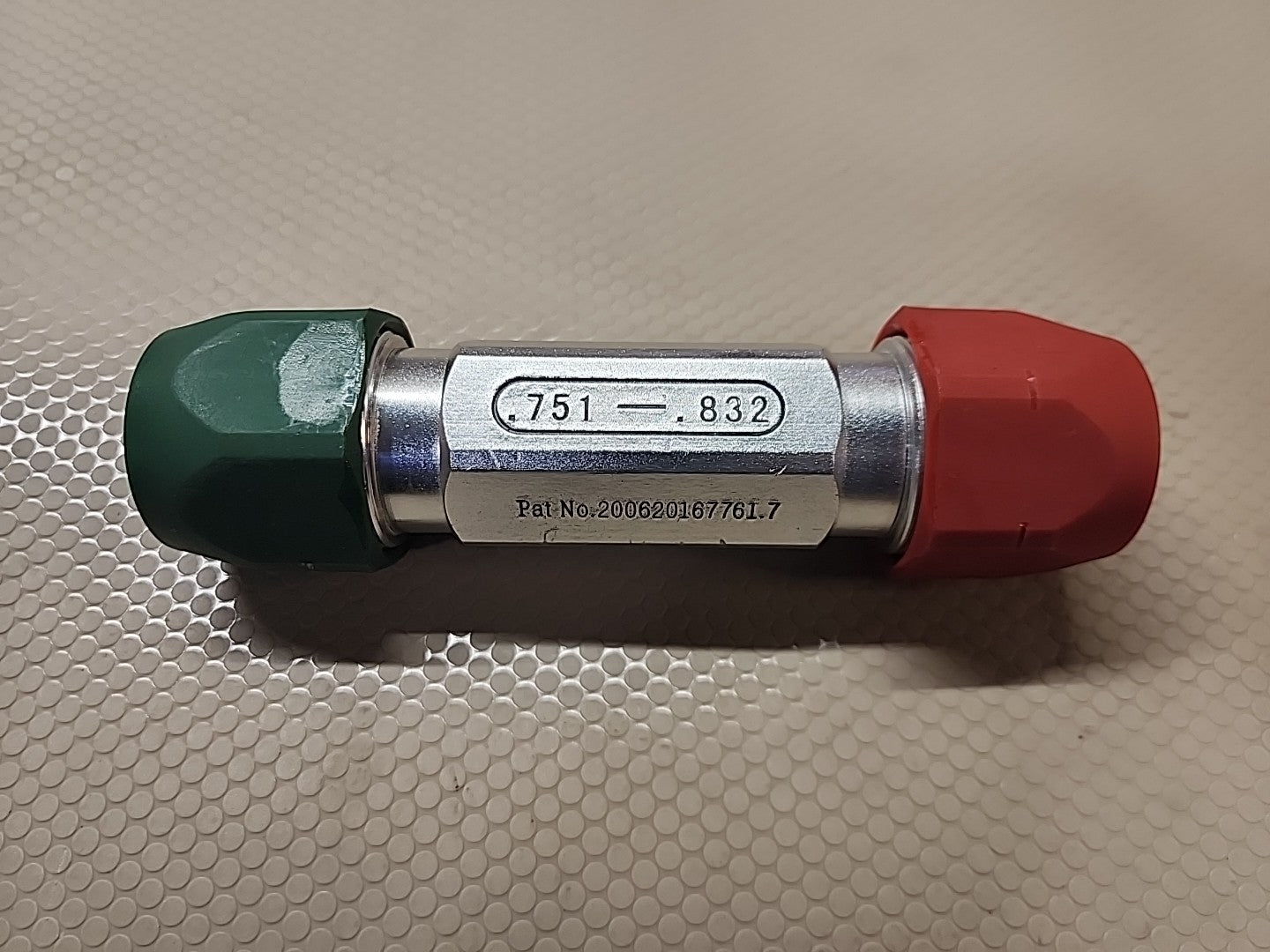 SPI .751 - .832 REVERSIBLE PIN PLUG GAGE HANDLE GO NO GO 