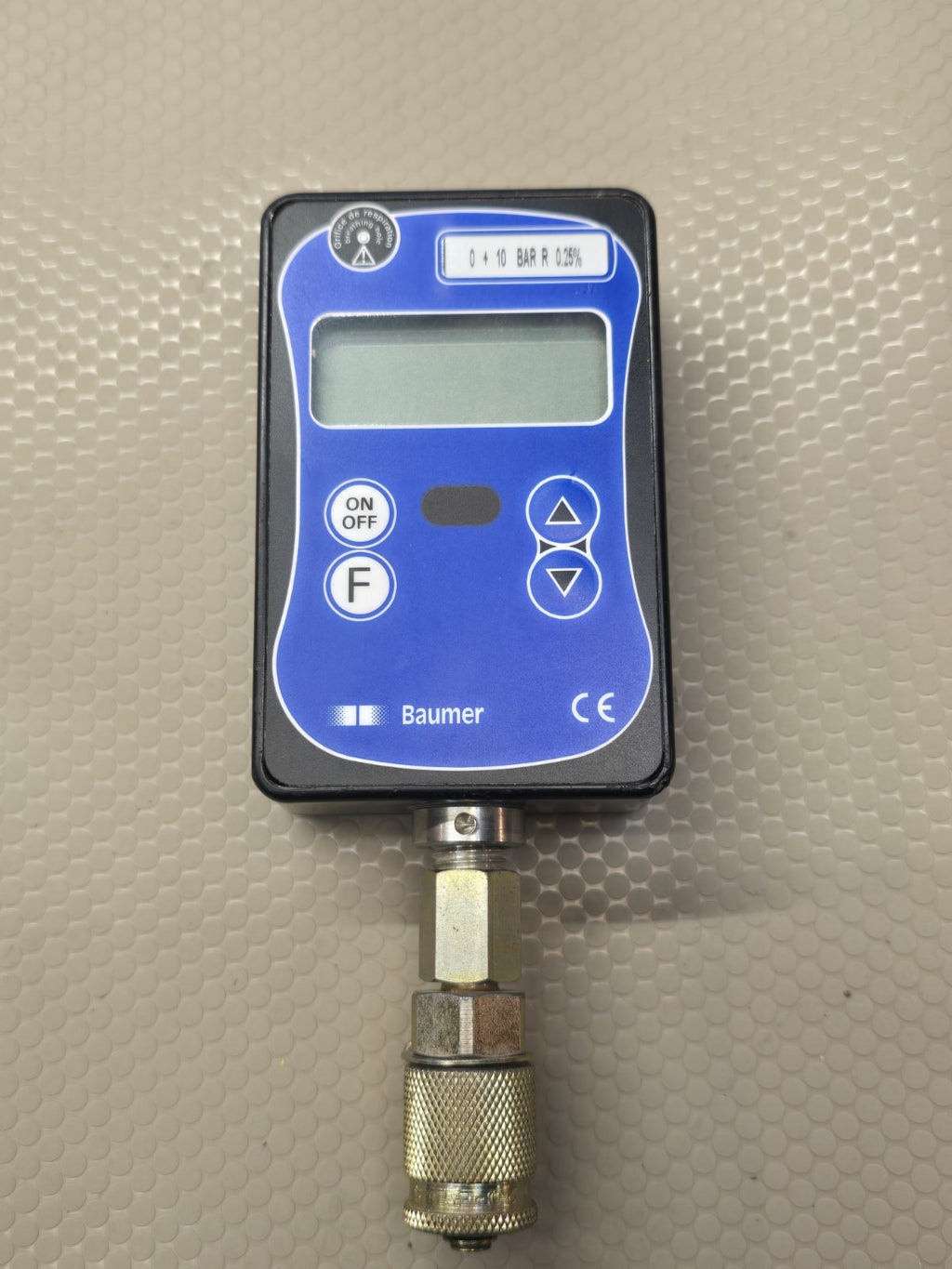 Baumer BARFLEX electronic digital pressure gauge 0 + 10 Bar R 0.25%