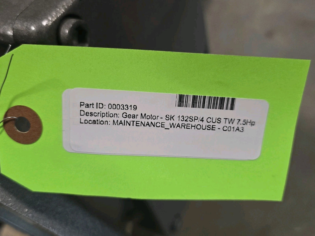 NEW NORD SK 5282AFBH-132SP/4 CUS Gearmotor 7.5 HP 34 RPM 51.49:1 230/460V