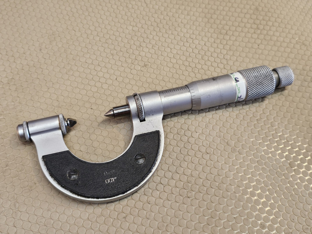 Fowler mechanical outside micrometer set Point micrometer  0-1 inch