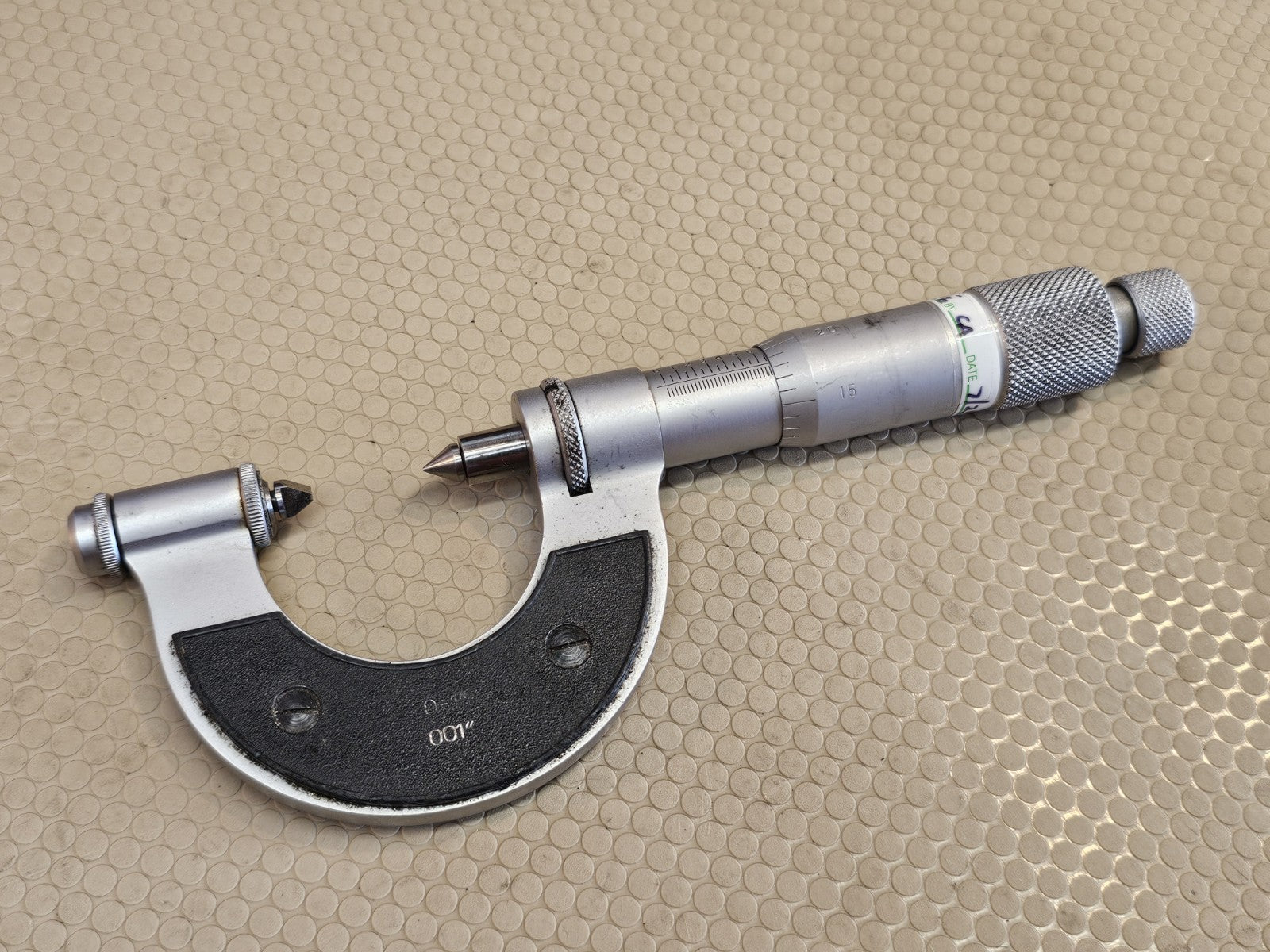 Fowler mechanical outside micrometer set Point micrometer  0-1 inch