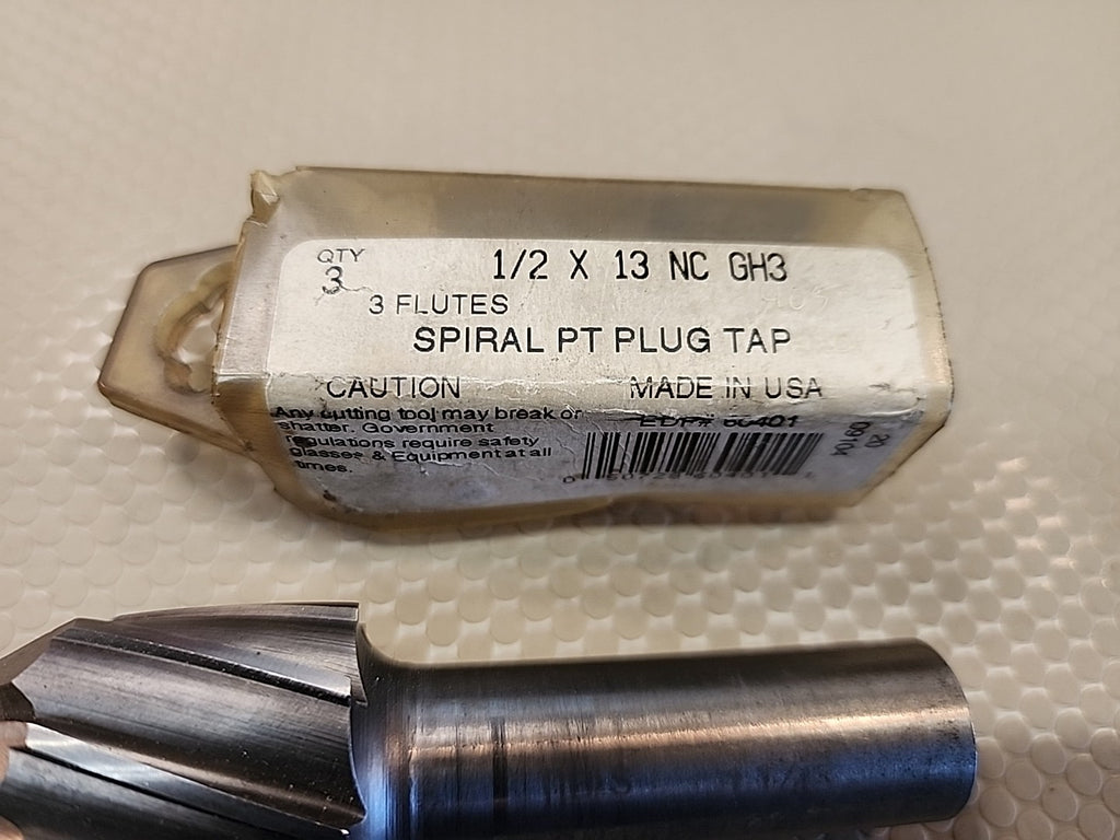 Viking Spiral Pt. Plug Tap 60401 1/2 x 13 NC GH3 3 FLUTES USA