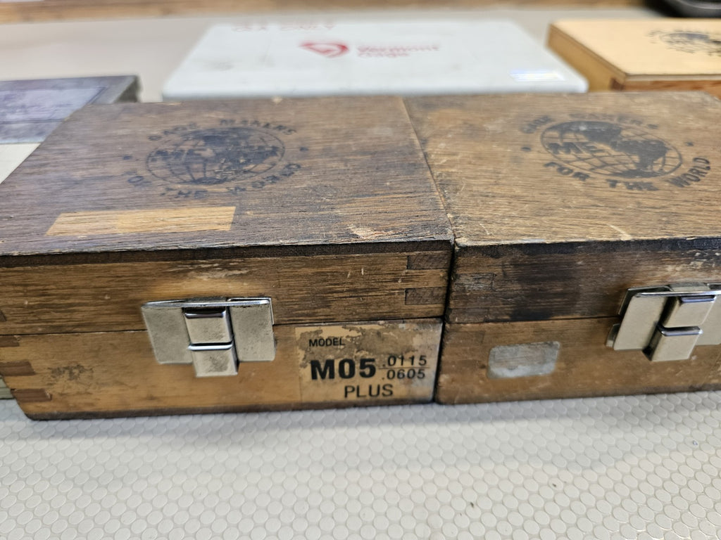 6x! Vermont /DoALL Meyer M-0 Plus & Minus Pin Gage Set 6 Partial sets USA 