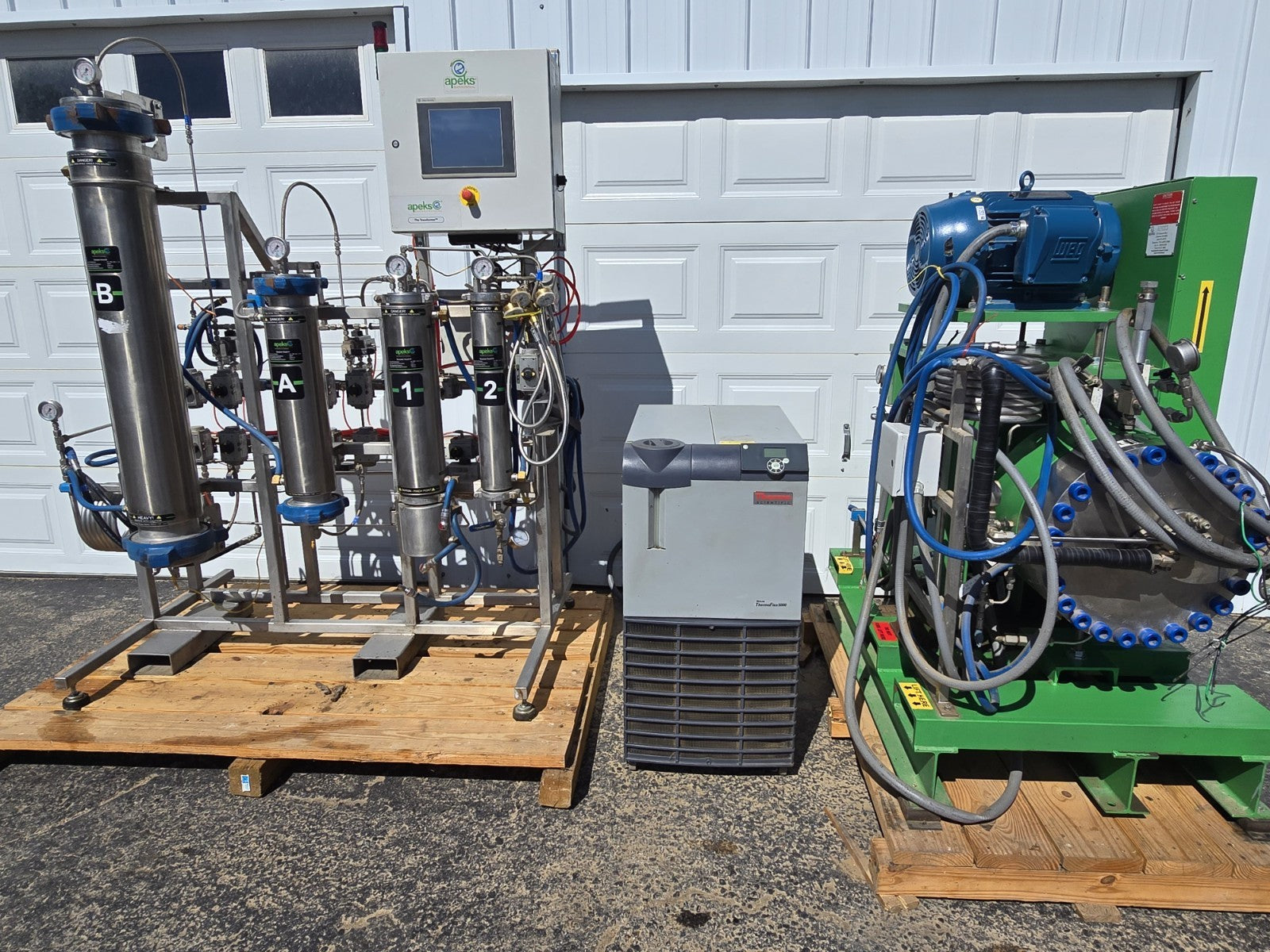 Apeks Supercritical CO2 Extraction System Full 3 Piece Set 2000-5Lx20LD 20L