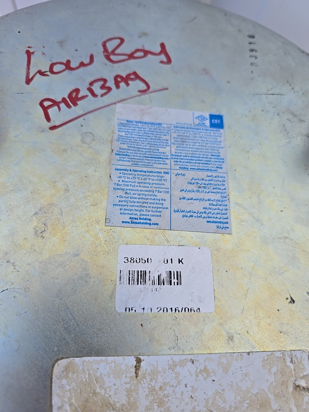 NEW Dayton Parts 38050 Air BAG Suspension Spring