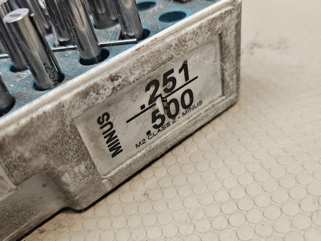 meyer gage pins set M2 class Z minus .251 / .500 + .011 /.250