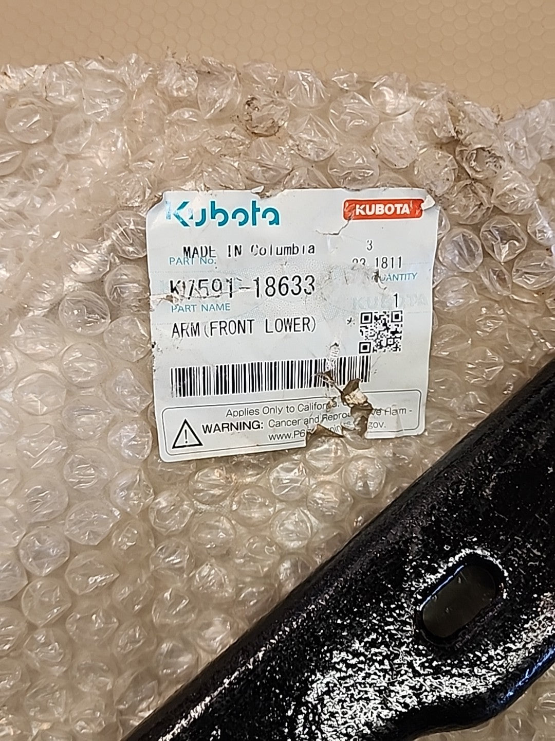 Kubota RTV 1100 15 A Arm Front Lower K7591-18633 50039