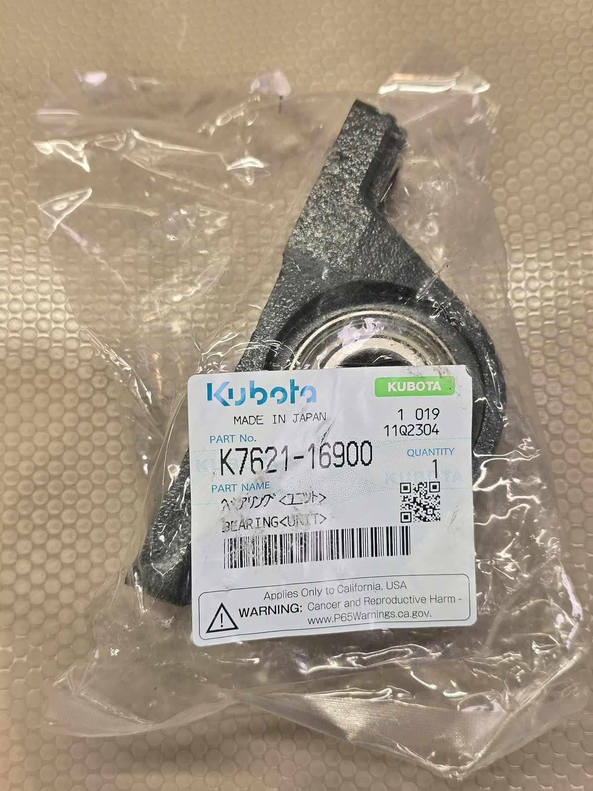 Kubota K7621-16900 OEM Bearing Unit Assembly RTV-X Made in Japan OEM