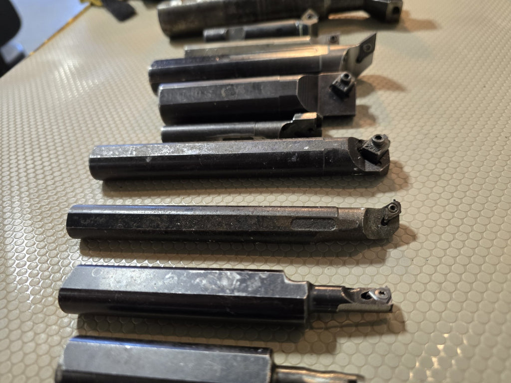 LOT OF BORING BARS END MILLS Cutters Shanks with Carbide Inserts 
