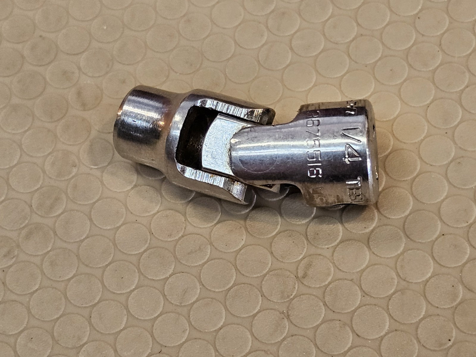 Snap-On 1/4" X 1/4" drive spline universal swivel socket TMUS81 *VERY RARE*