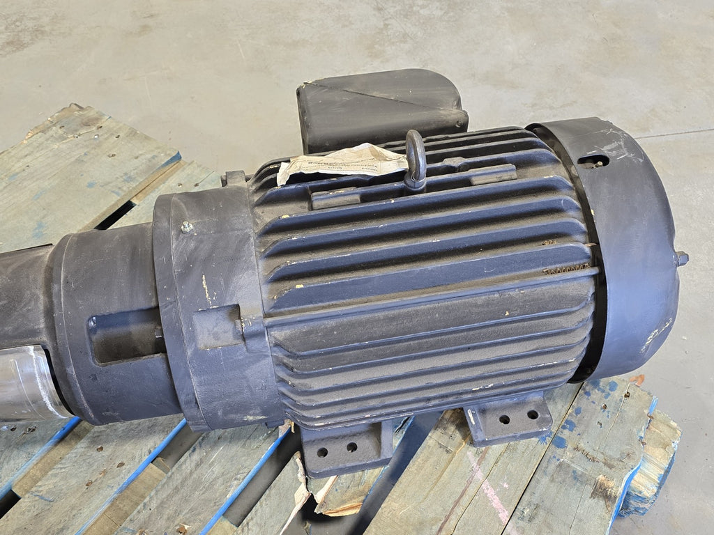 ​Baldor 25HP Electric Motor CEM4107T w/ Grundfos FPS Vertical Multistage Pump 