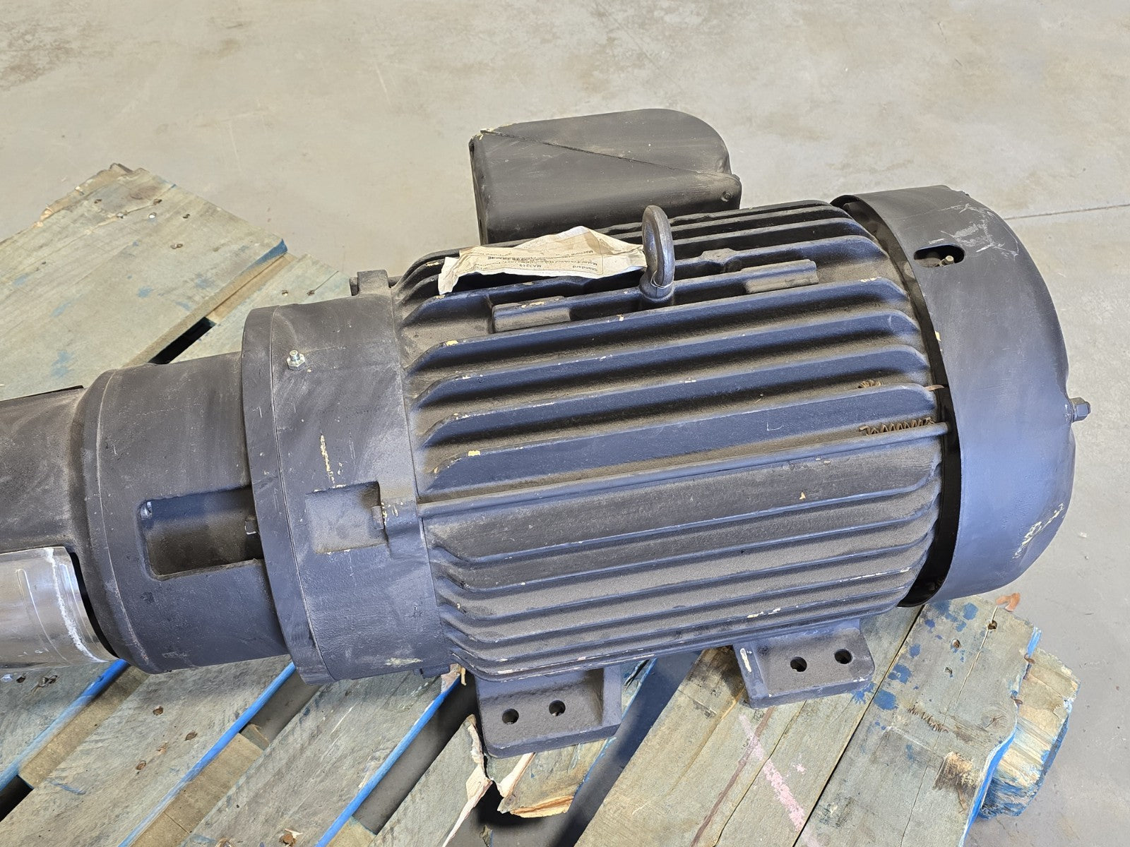​Baldor 25HP Electric Motor CEM4107T w/ Grundfos FPS Vertical Multistage Pump 