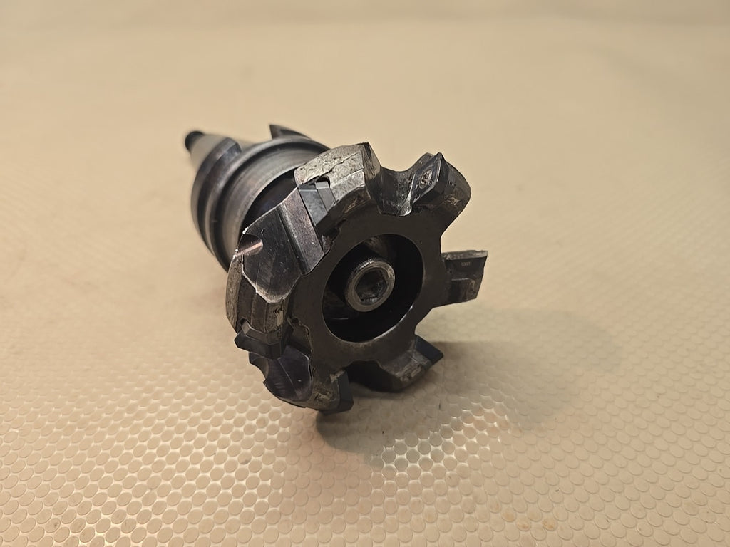 ​Sandvik CoroMill 245 Face Mill Cutter RA245-076R25-12M On BT40 Toolholder Face 