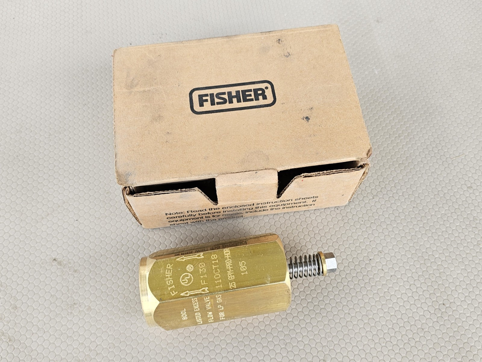 NEW F130 (Fisher) Valve-Ex Flo 1 Fpt 25 Gpm Brass1667986-3 Costs $575 MSRP