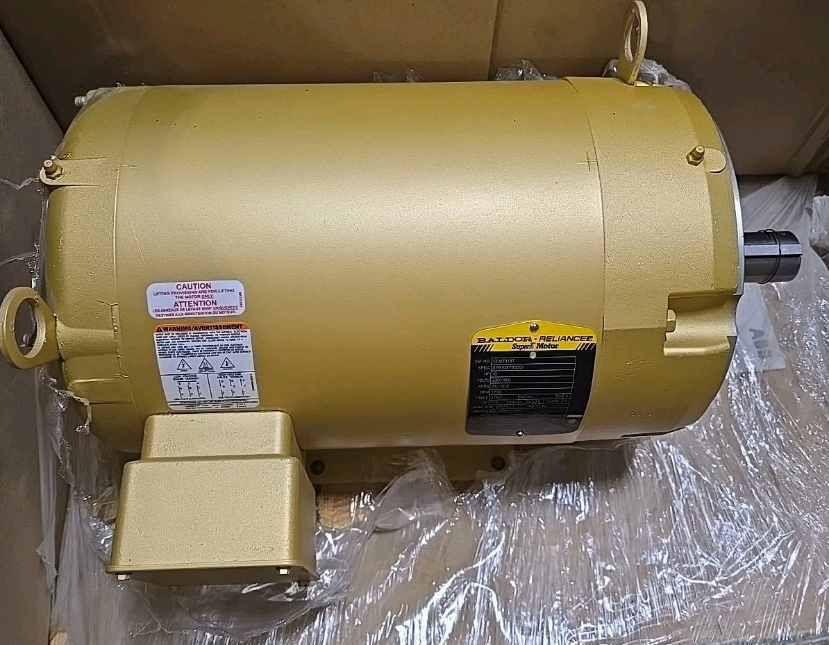 ABB Baldor CEM3313T Super-E Electric Motor 10HP 1770RPM 215TC 3PH 230/460V