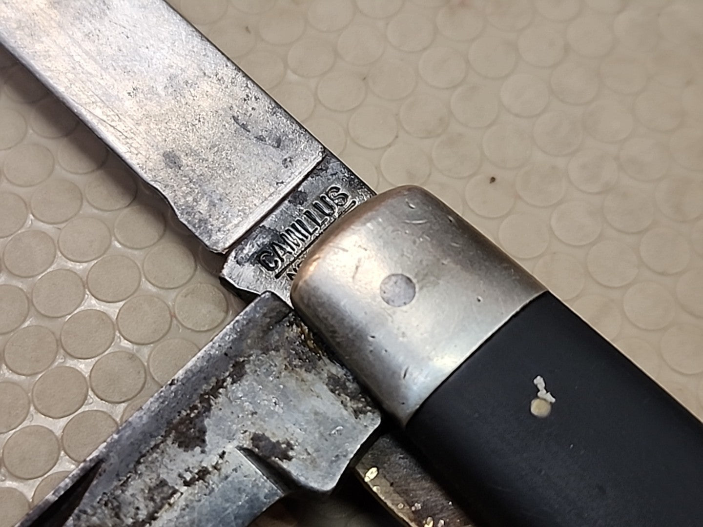 Vintage Camillus New York Channel Lock #11 Pocket Knife Electrician's Knife USA