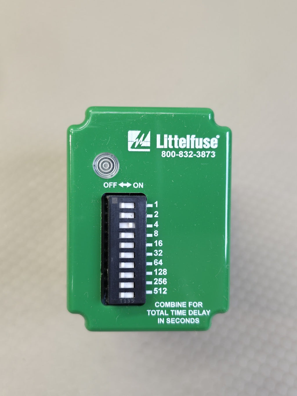 Littelfuse TDS120AL Time Delay Relay Timer 120VAC 1-512 Sec 8-Pin Octal