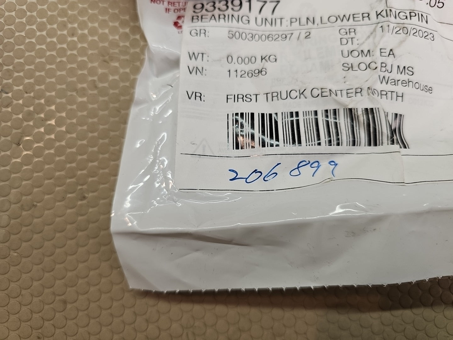 Fabco Meritor Bearing, Lower P/N: 234-0449 Or 2340449