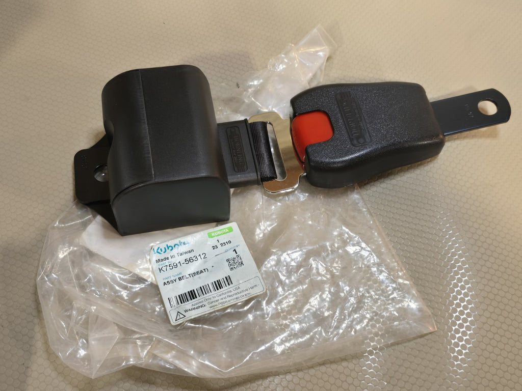 NEW Genuine OEM Kubota Seat Belt Assembly K7591-56312