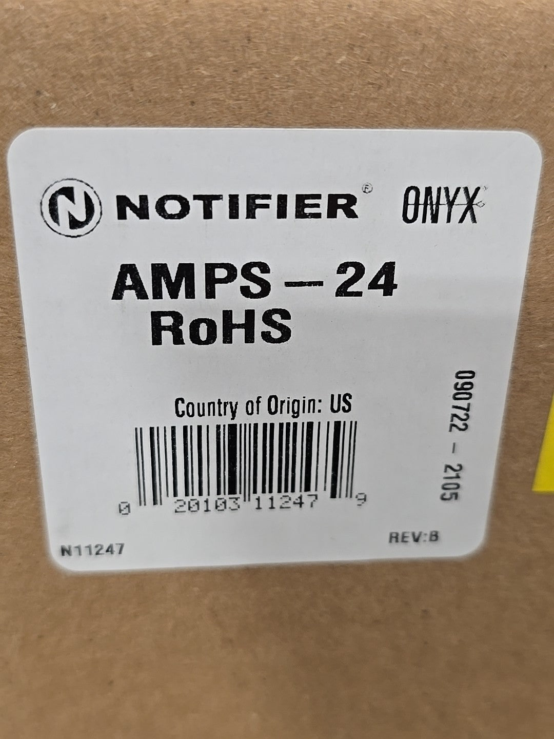NEW! NOTIFIER AMPS-24 120V INTELLIGENT ADDRESSABLE FIRE ALARM POWER SUPPLY