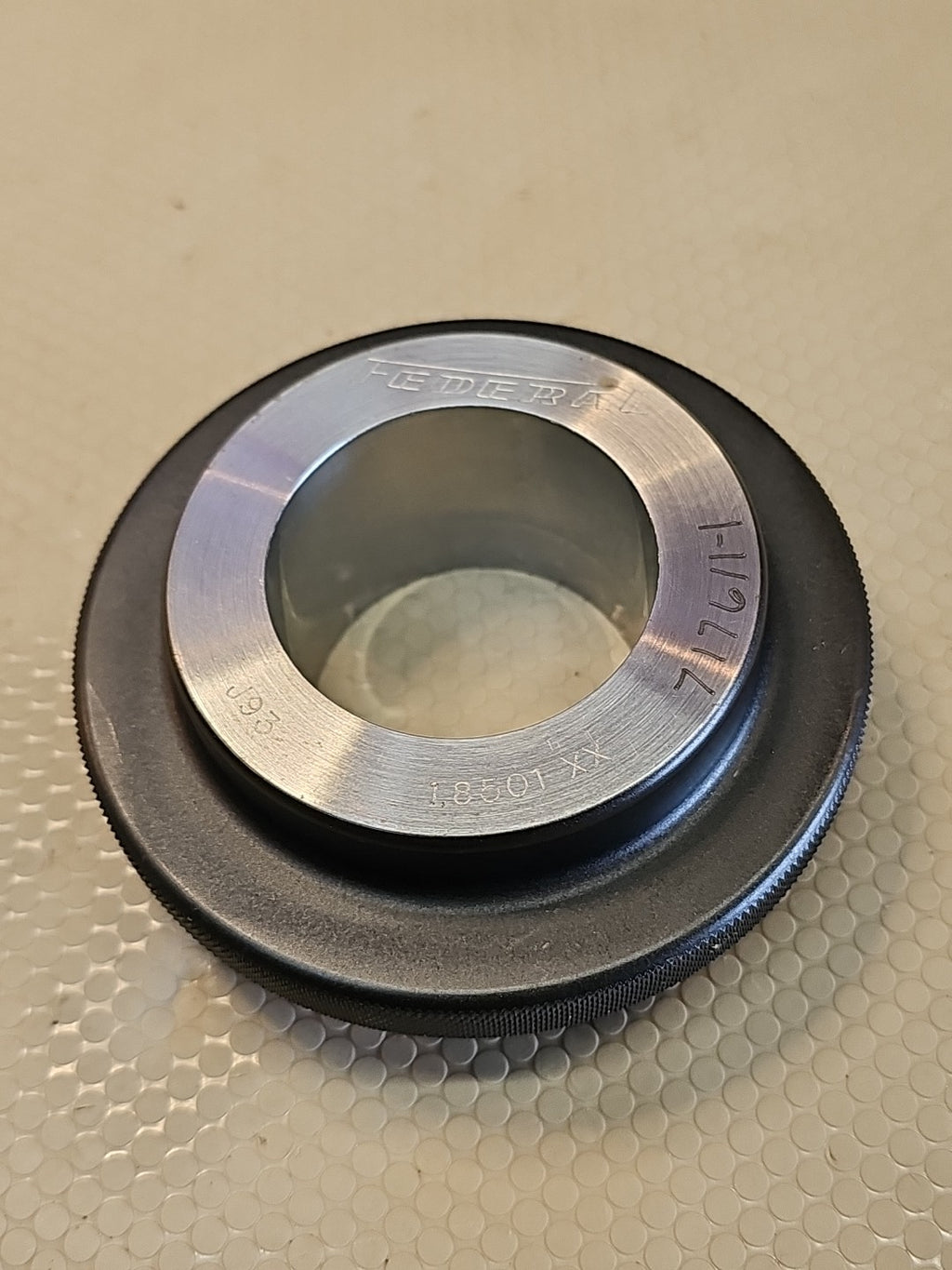 1.8501 XX MASTER PLAIN BORE RING GAGE OVERSIZE  Knurled Federal
