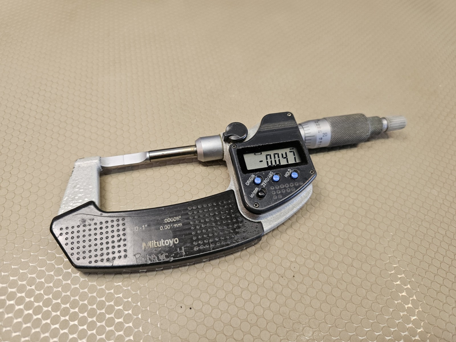 MITUTOYO DIGIMATIC BLADE MICS MICROMETER 422-360-30 ~ 0-1" .0005"/0.001MM JAPAN