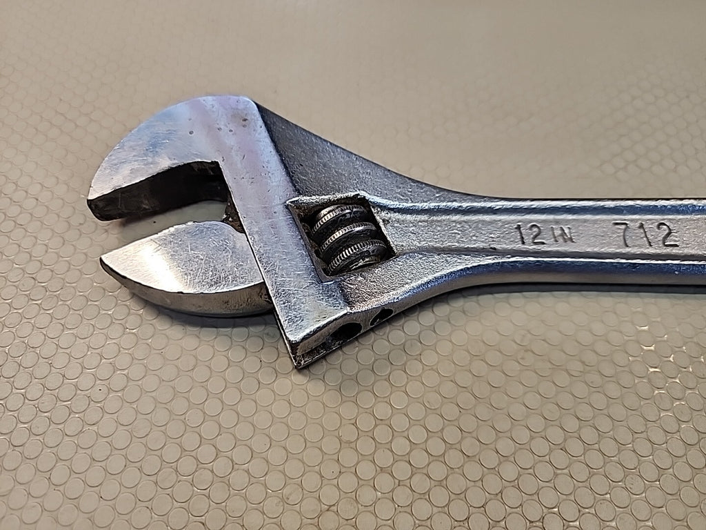 Proto Professional 712 Adjustable Wrench 12" Chrome Made In USA