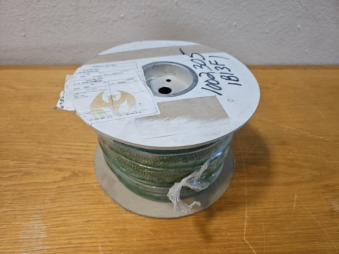 Phoenix Electrotek Vinyl Coated Fiberglass Sleeving- C1  3/4" S34C10.750-5