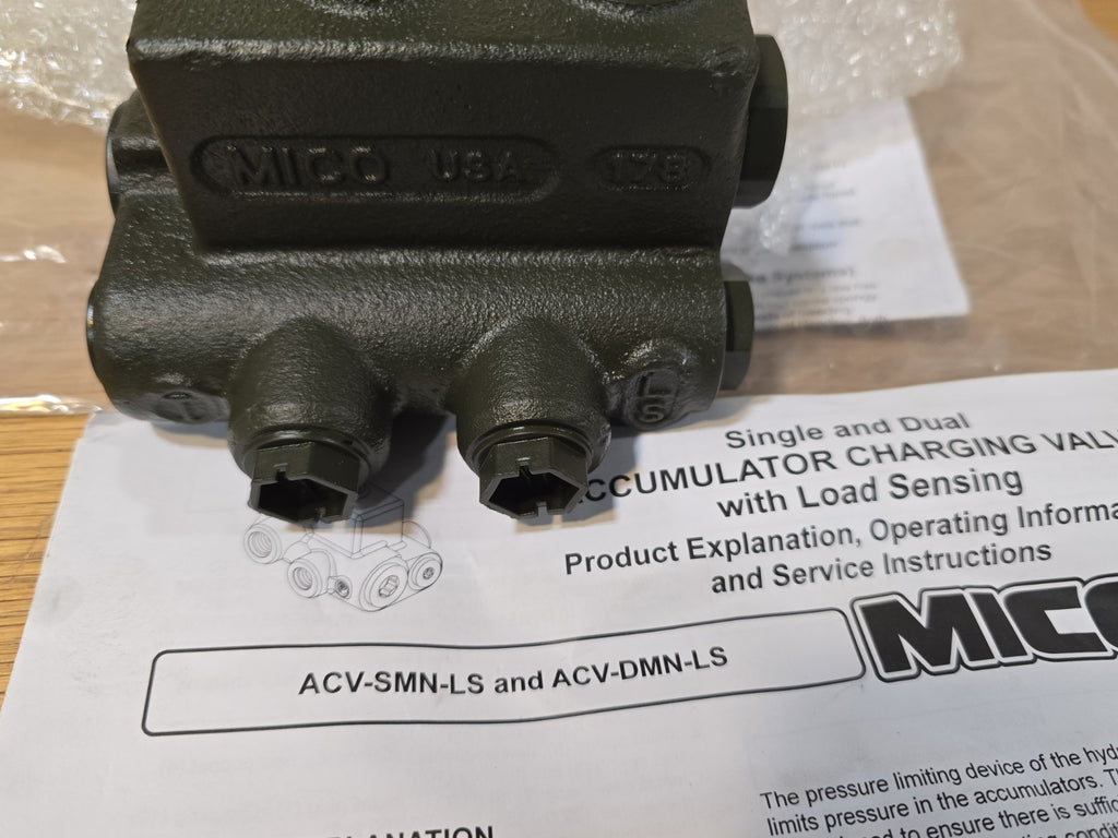 06-463-156 ZF Mico Dual Accumulator Charging Valve With Load Sensing 