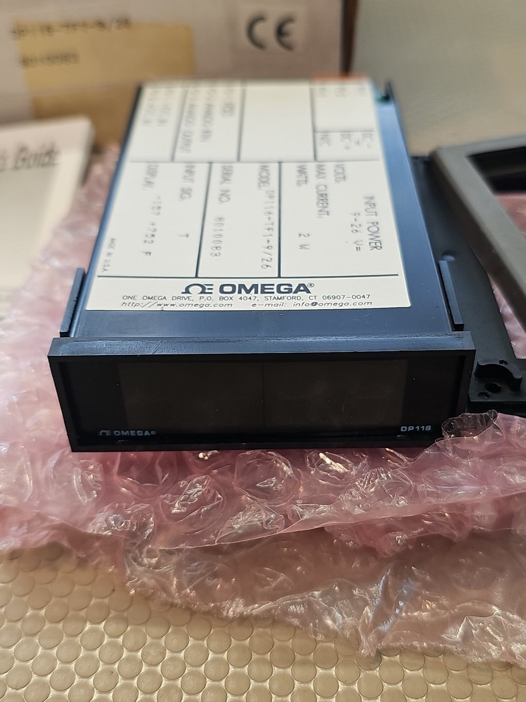 Omega DP116-TF1 Temperature Indicator - NEW