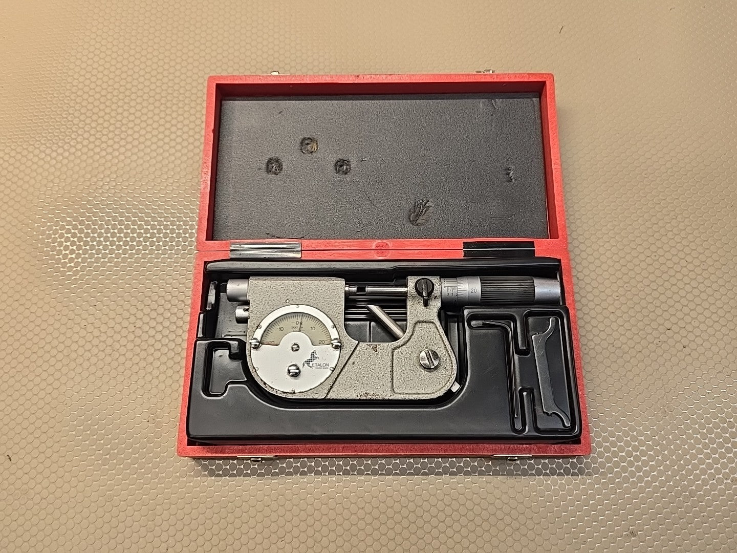 Etalon 225 Indicating Micrometer 0-1" .0001" Switzerland 072109835