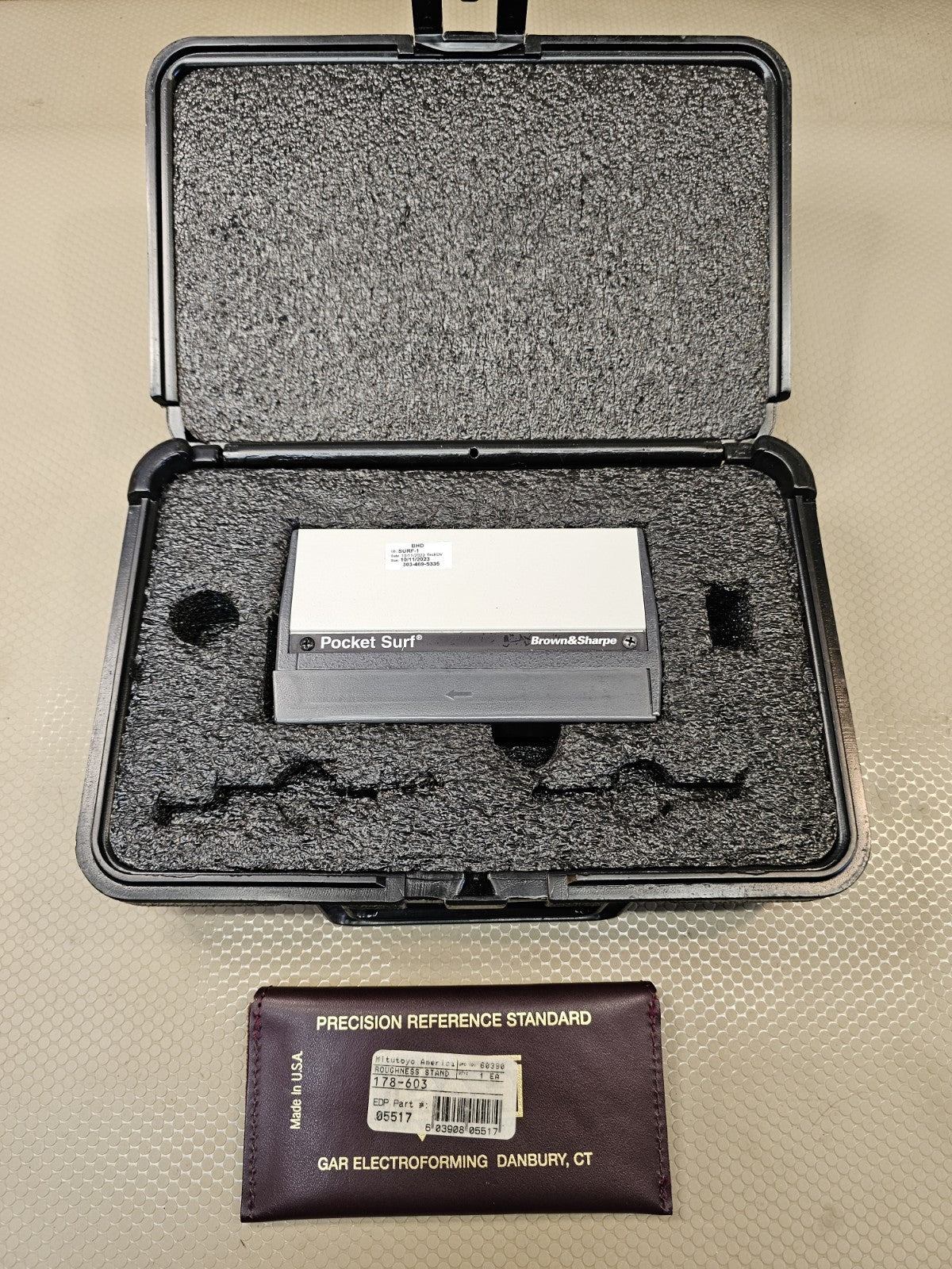 Mahr Federal Pocket Surf III Kit Brown Sharpe Surface Roughness Gage + 178-603