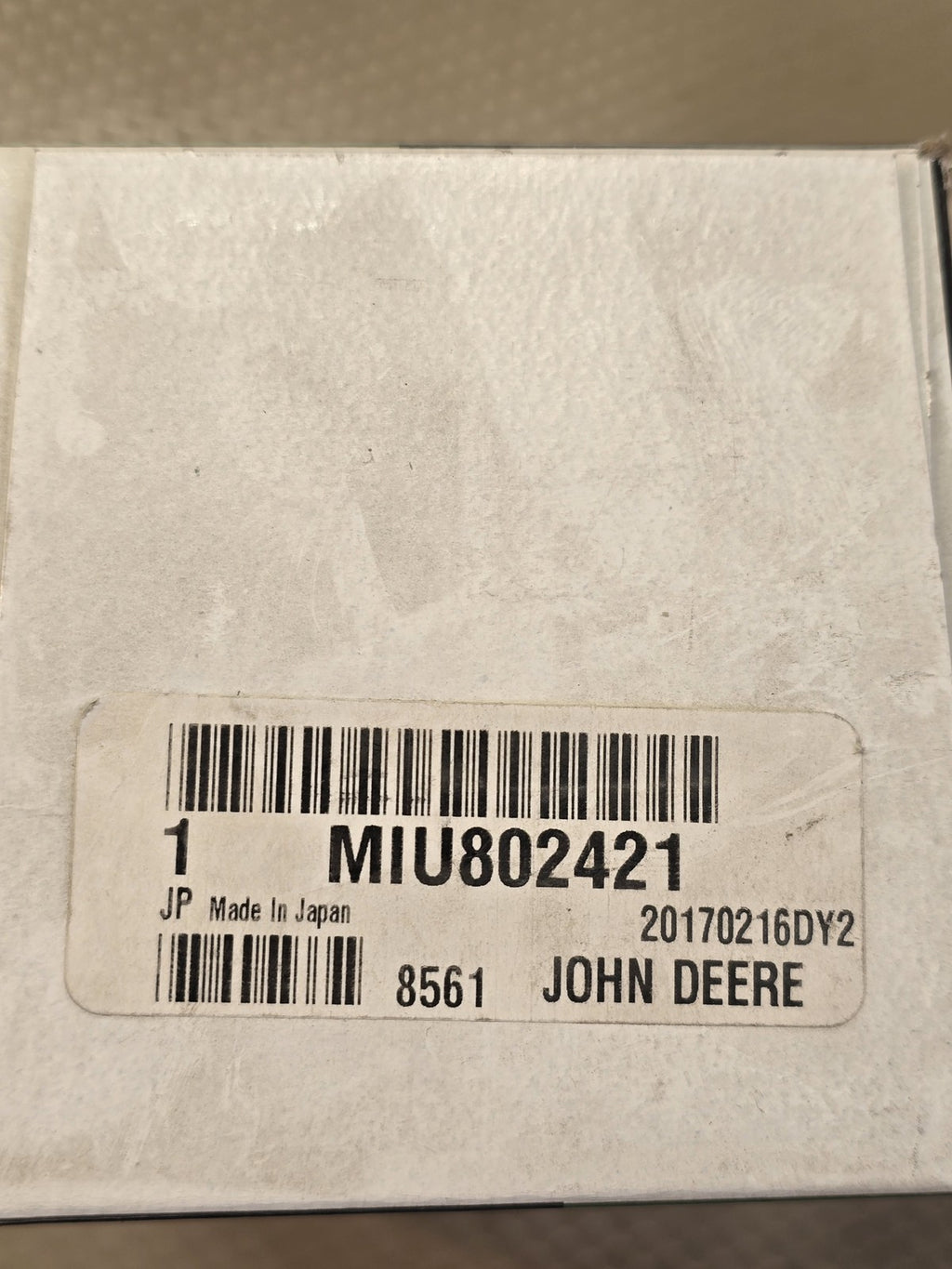 John Deere MIU802421 Primary Fuel Filter Element Water Separator New