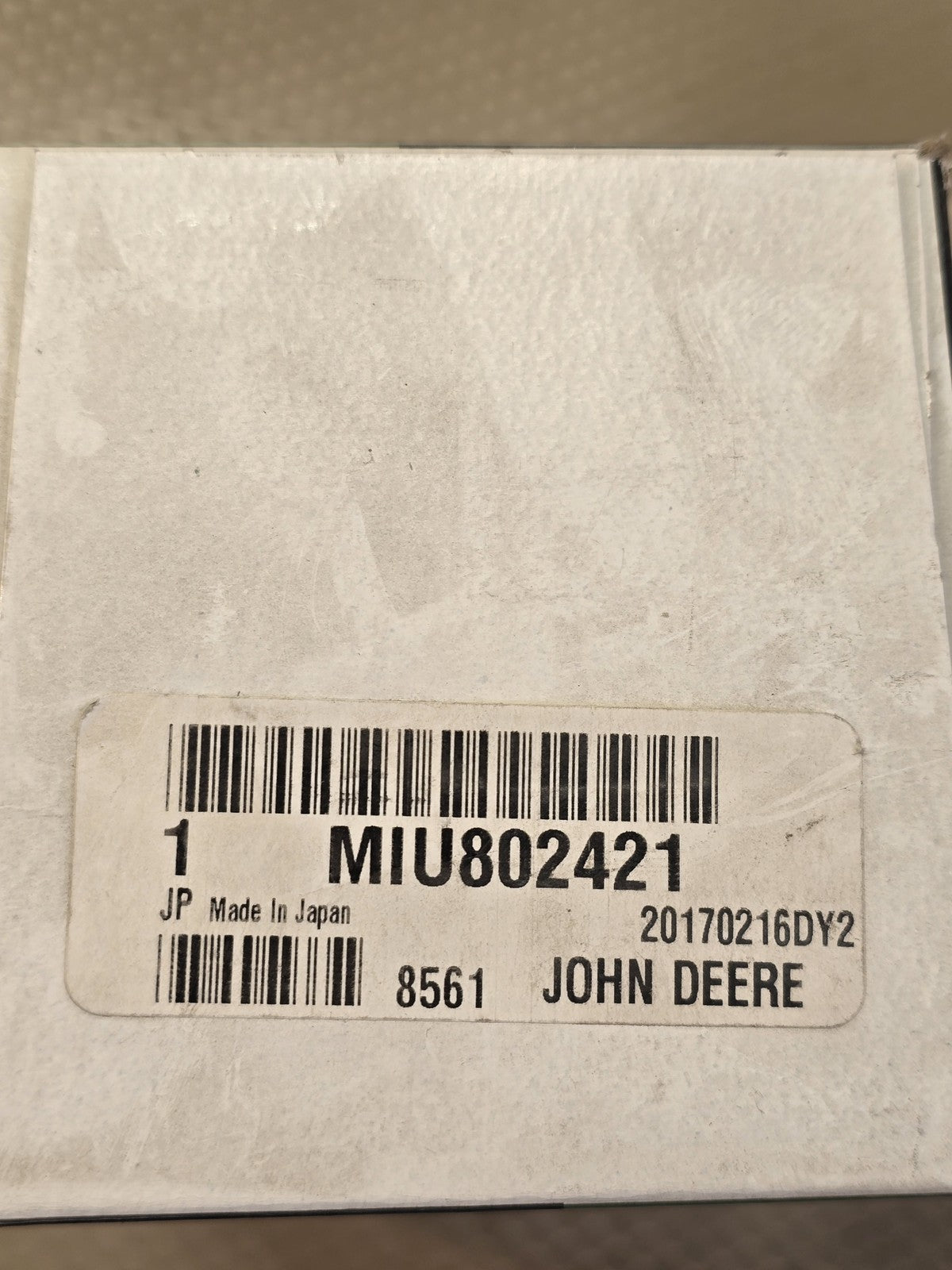 John Deere MIU802421 Primary Fuel Filter Element Water Separator New