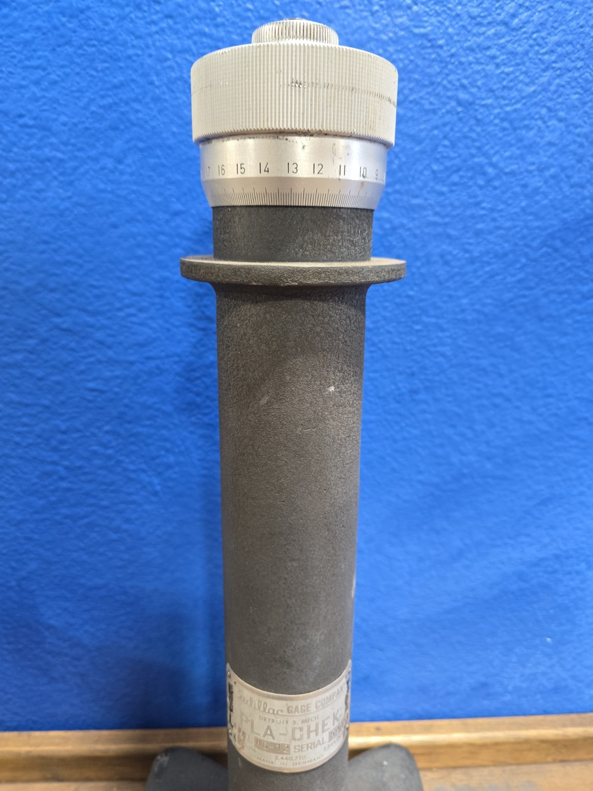 CADILLAC GAGE CO.  PLA-CHEK HEIGHT GAUGE MODEL 10129 LARGE 12" 17 TALL 